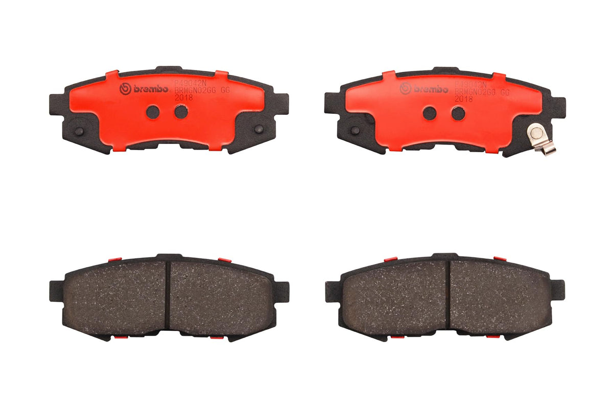 BREMBO P49042N Brembo P49042N Premium Ceramic Rear Disc Brake Pad Set MAZDA OE# LEY52648Z