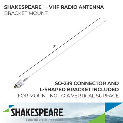 SHAKESPEARE 5242-A Shakespeare 5242-A 36" Stainless Steel Antenna with Quick Disconnect