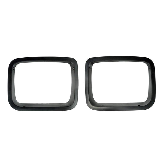 RUGGED RIDGE 12419.24 Rugged Ridge Headlight Bezel Kit for Jeep Wrangler YJ | Black | 12419.24 | Fits 1987-1995 Jeep Wrangler YJ