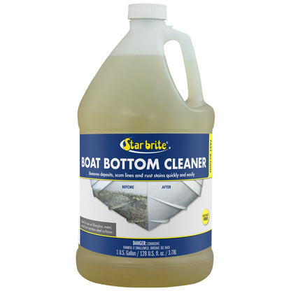 STAR BRITE 092200 STAR BRITE Heavy Duty Boat Bottom Cleaner - Remove Tough Deposits, Scum Lines & Rust Stains Quickly & Easily from Boat Hull - Ideal for Fiberglass, Wood, Iron & Painted Surfaces
