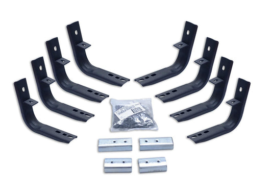 GO RHINO 6840355 Go Rhino OE Xtreme Brackets | Mild Steel, Textured Black | 6840355 | Fits 2015-2024 Chevrolet Colorado (Base, Z71, WT & LT), GMC Canyon Crew Cab Pickup