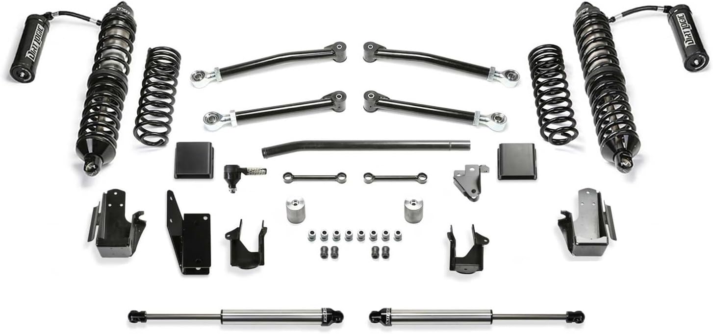 Fabtech - 20-22 Jeep JT 4WD Diesel 3in Trail w/DLSS 2.5 Coilover Resi & RR DLSS (K4213DL)