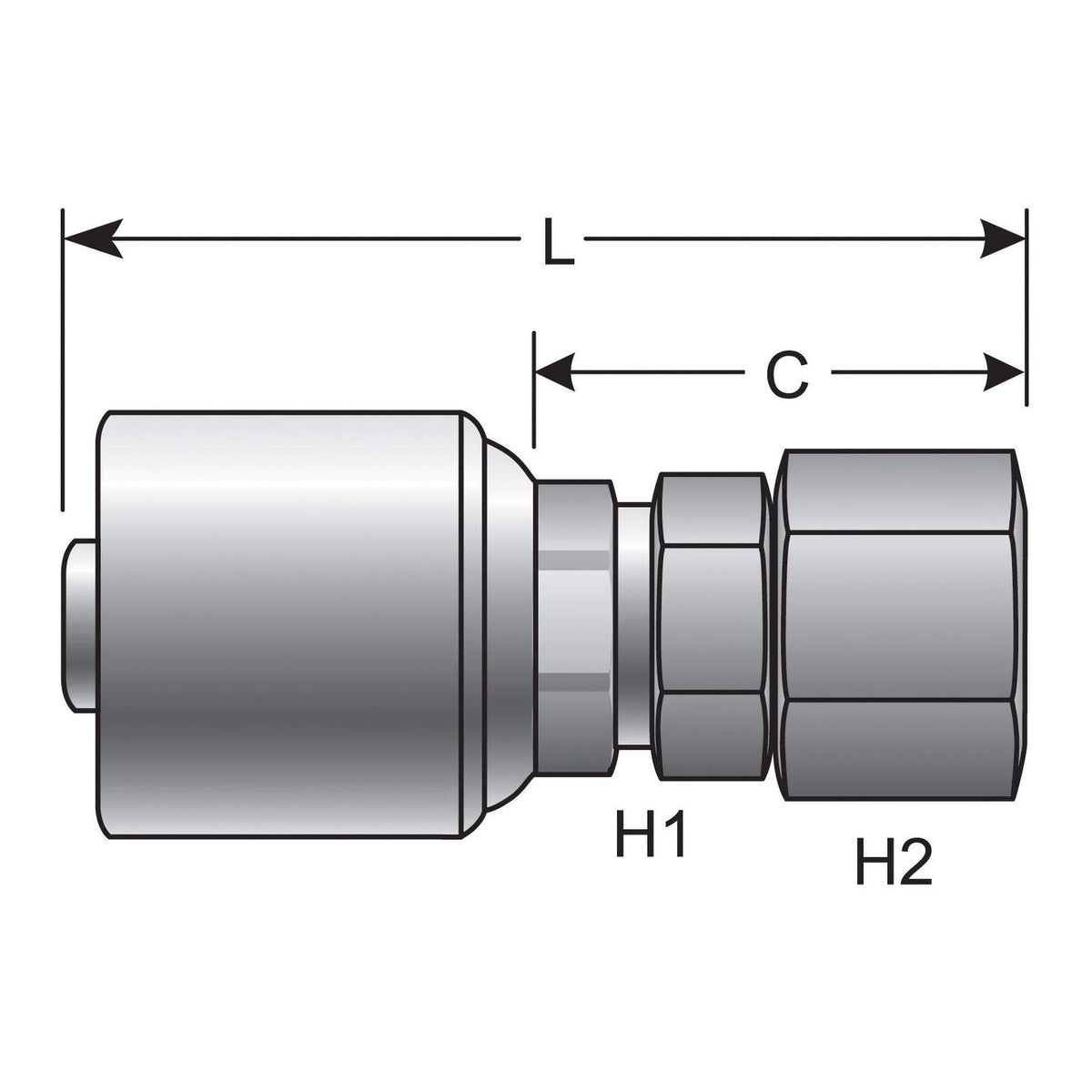Gates G25170-0506 HYDRAULIC COUPLING-MEGACRIMP