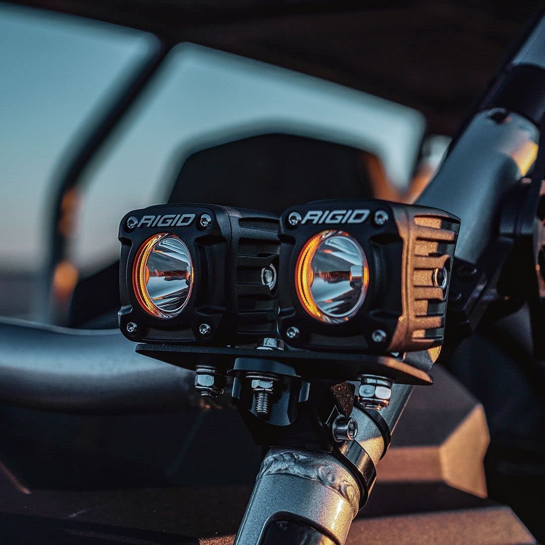 Rigid Industries 491613 Rigid 491613 Revolve Pod with Amber Backlight Pair