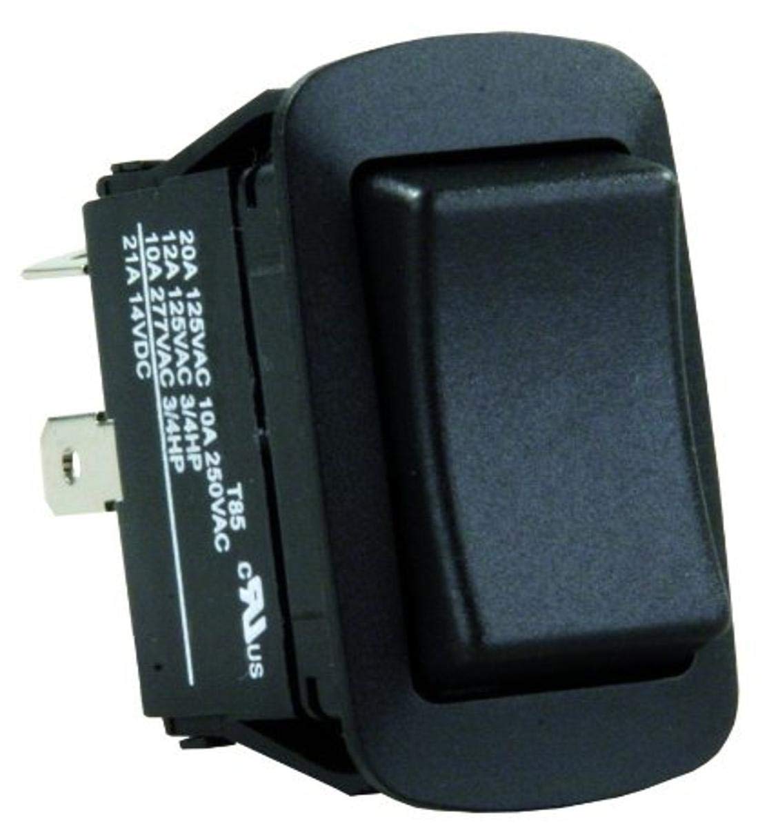 JR PRODUCTS 13865 JR Products 13865 Water Resistant Mom-On/Off/Mom-On Reversing Switch , Black