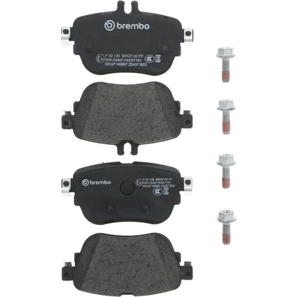 BREMBO P50136 Brembo P50136 Low-Met Rear Disc Brake Pad Set MERCEDES-BENZ OE# A0004206000