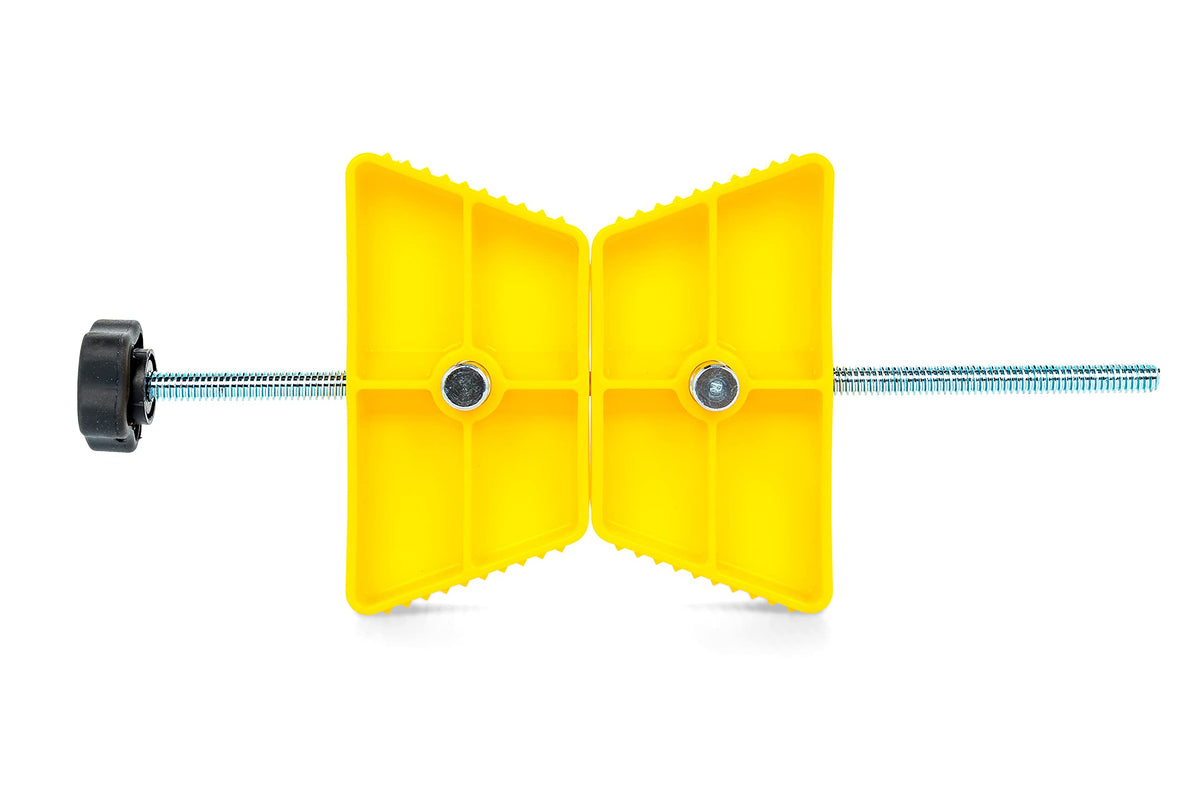 CAMCO 44642 Camco RV Wheel Chock Stabilizer w/Padlock - Stabilizes Your Trailer or Camper by Securing Tandem Tires to Prevent Movement While Parked - Compatible w/ 26" to 30" Tires - Large RV Wheel Stop (44642)