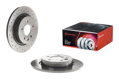 BREMBO 0899751XC02 Brembo 08.9975.1X Xtra UV Coated solid drilled Rear Brake Rotor FORD/VOLVO/VOLVO (CHANGAN) OE# 30769113