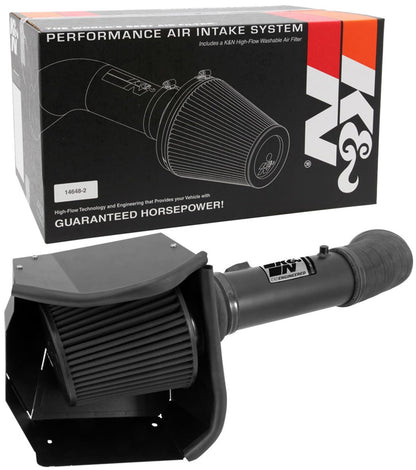 K&N FILTER 71-2582 K&N Cold Air Intake System: Dry-Flow Air Filter, Increase Performance & Towing: Compatible with 2011-2015 FORD: F250, F350, F450, F550, 71-2582