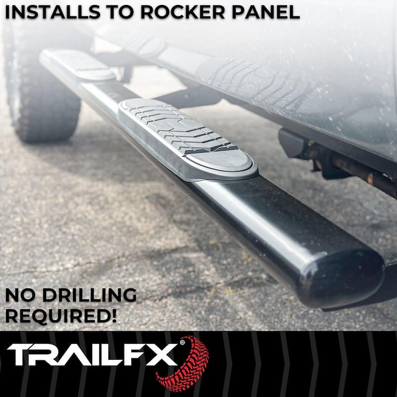 TRAILFX A7064B Trailfx Trail FX A7064B 5" Oval Bent END BAR BLK