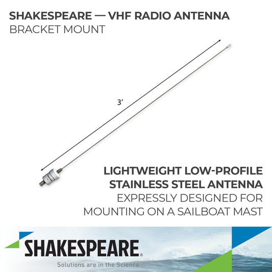 SHAKESPEARE 5215-C-X Shakespeare 5215-C-X 3' 3DB LOW PROFILE VHF ANTENNA