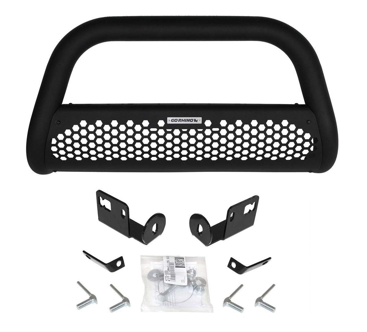 GO RHINO 55254T Go Rhino RC2 Grille Guard & Mounting Brackets Kit | Mild Steel, Textured Black | 55254T | Fits 2016-2023 Toyota Tacoma (Excludes Dynamic Laser Cruise Control/Toyota Safety Sense/TRD)