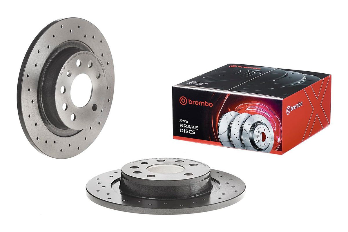 BREMBO 0895111XC02 Brembo 08.9511.1X Xtra UV Coated solid drilled Rear Brake Rotor BAIC/CADILLAC/CHEVROLET/OPEL/SAAB/VAUXHALL OE# 569115