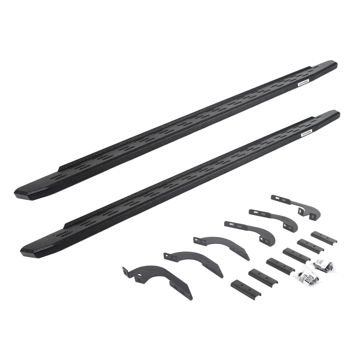 GO RHINO 69642987T Go Rhino RB30 Running Boards & Brackets | Galvanized Steel, Protective Bedliner Coating | 69642987T | Fits 2005-2023 Toyota Tacoma Double Cab Pickup