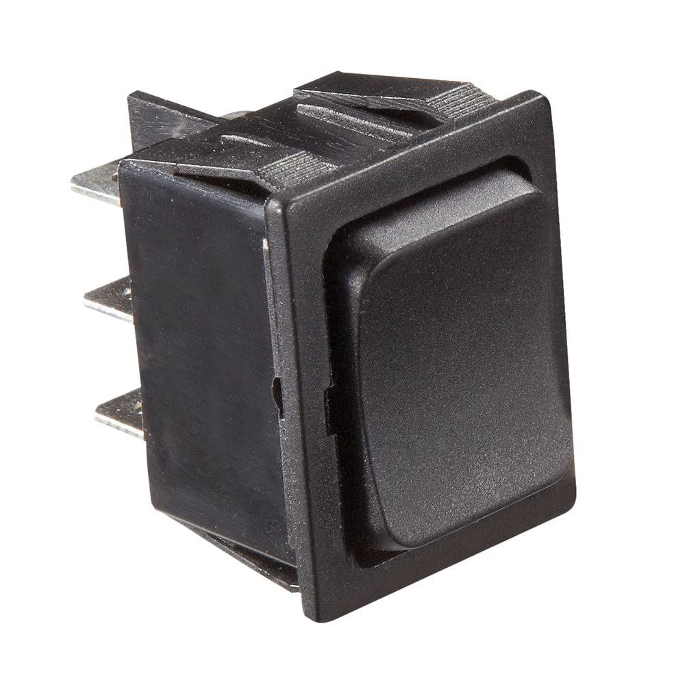 RV DESIGNER S471 RV Designer S471-5A Momentary On/Off/Momentary On, Black DC Rocker Switch