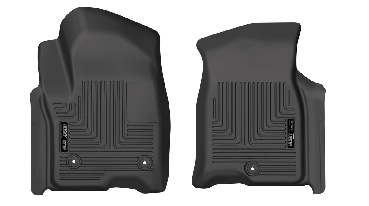 Husky Liners 55861 Husky Liners X-act Contour Floor Mats – Fits 2021-2026 Chevrolet Suburban, Tahoe, GMC Yukon, GMC Yukon XL, Cadillac Escalade (Includes ESV) – Front Row, 2-pc Black - 55861