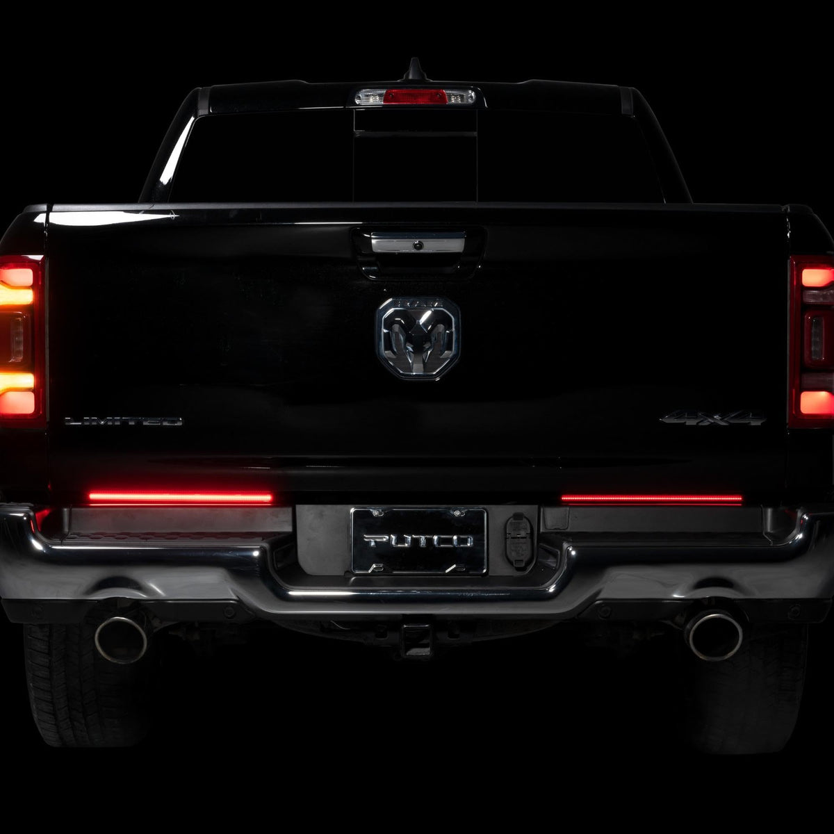 Putco 9201018-04 Putco 18" Pair Blade LED Tailgate Light Bar Red/White LEDs & Plug-N-Play Quick Connect Harness - Fits Jeep Wrangler 2007-2027 / Ram Truck 2019-2024