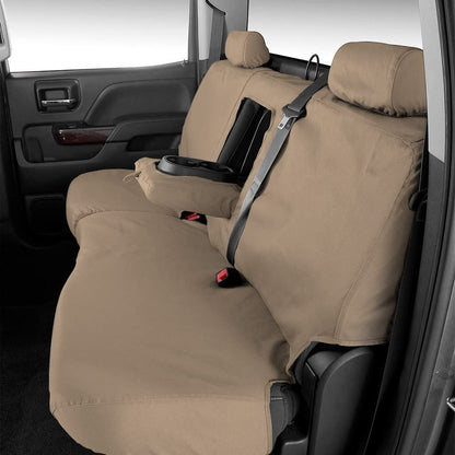 COVERCRAFT SS3355PCGY Covercraft SS3355PCGY Custom-Fit Front Bench SeatSaver Seat Covers - Polycotton Fabric, Grey