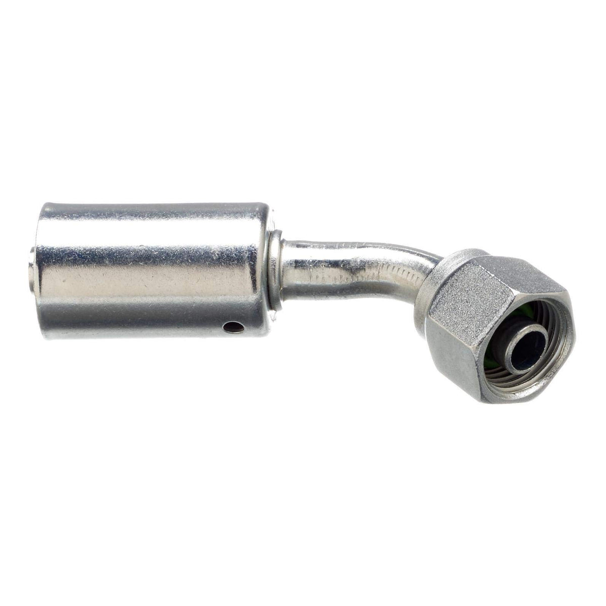 Gates G45591-1008 Female SAE Tube O Ring Nut Swivel 45 Bent Tube