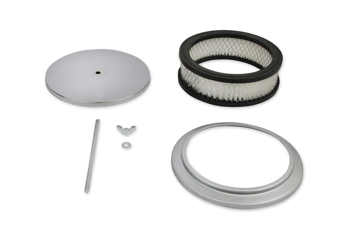 MR GASKET 1486 Mr. Gasket 1486 Air Cleaner - 6-1/2 Inch Diameter, 2 Inch Tall - Chrome