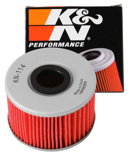 K&N KN-114 Motorcycle Oil Filter: High Performance, Premium