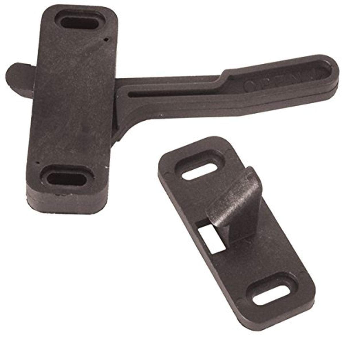 RV DESIGNER E295 RV Designer E295, Phillips Screen Door Catch, Right Hand, Entry Door Hardware , Black