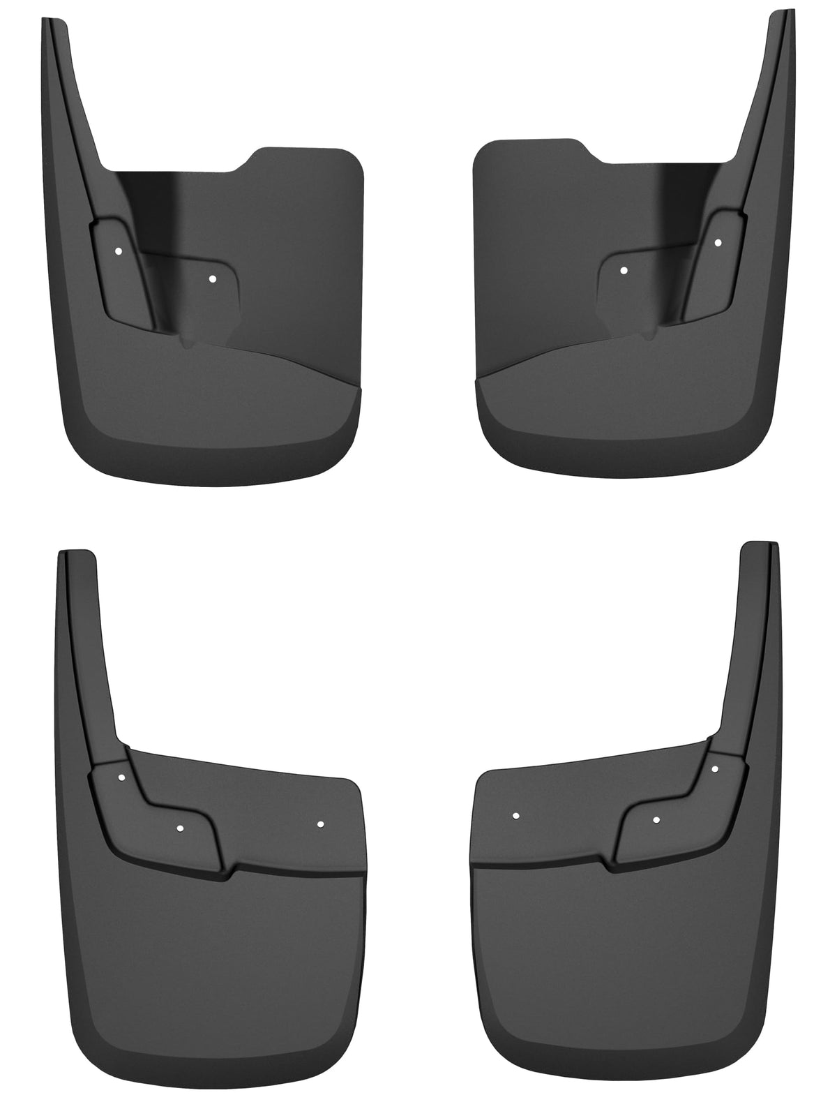 Husky Liners 58316 Husky Liners Custom Mud Guards – Fits 2024-2026 Chevrolet Colorado w/Out OEM Fender Flares, Crew Cab – Front & Rear Set, 4-pc Black - 58316