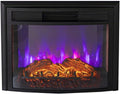 Greystone - Greystone 26" Electrical Fireplace, Remote, and Trim KIT, Curved