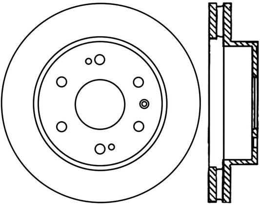 Centric Parts 121.66057 C-Tek Automotive Front Brake Rotor