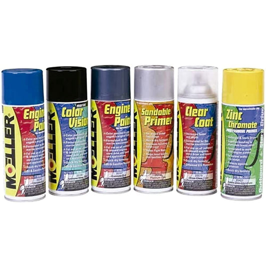 MOELLER 025815 Moeller 25815 12 oz Volvo HS Engine Red Engine Spray Paint