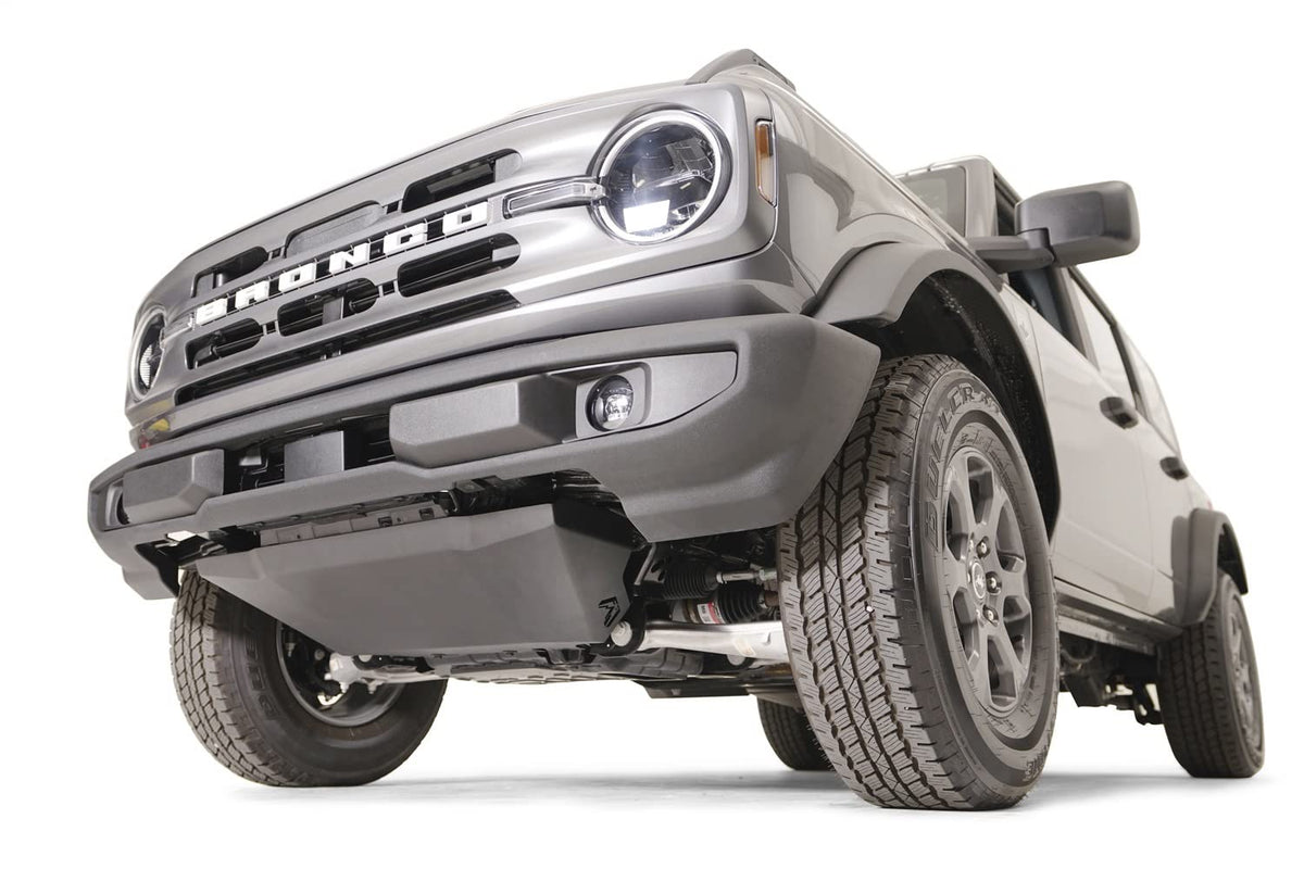 FAB FOURS FB21-Z5250-1 FAB FOURS 21+ Bronco Skid Plate, Black (FB21-Z5250-1)