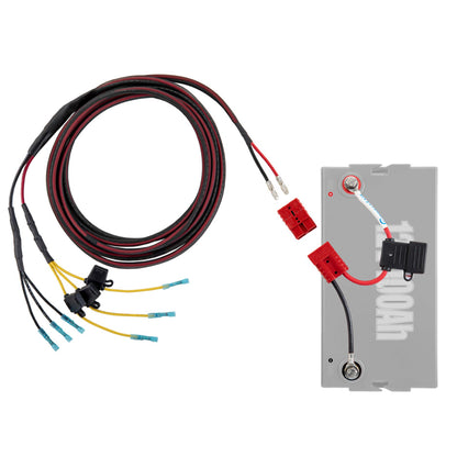 CONNECT EASE RCE12VGPYAK Connect-Ease Yak-Ease Kayak Wiring Harness Kit RCE12VGPYAK | 8-Foot 10 AWG Wire, 3 Fused Drops | Powers Fish Finder, GPS & Kayak Fishing Accessories | 12V Quick Connect Plug, Marine-Grade Wiring Kit