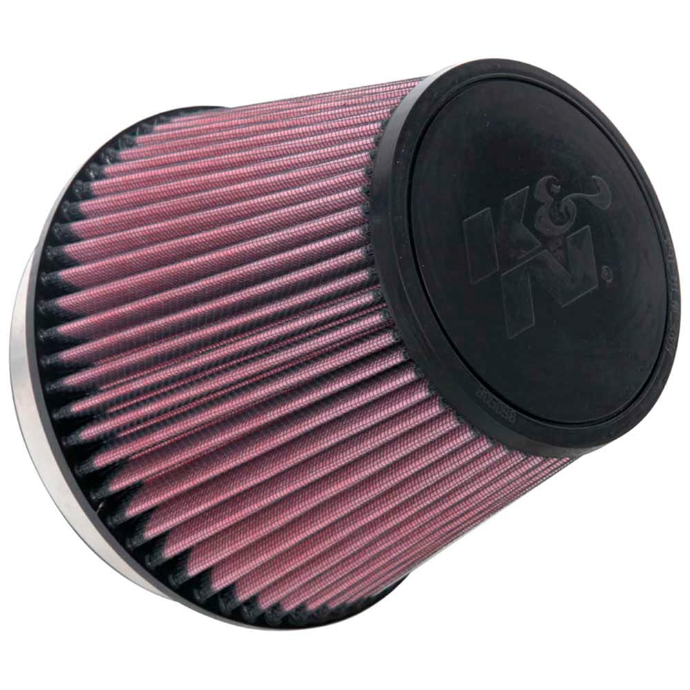 K&N FILTER RU-1036 K&N High-Flow Original Lifetime Universal Clamp-On Air Filter: High Performance, Premium, Washable: Flange Diameter: 6 In, Filter Height: 6 In, Flange Length: 1 In, Shape: Round Tapered, RU-1036
