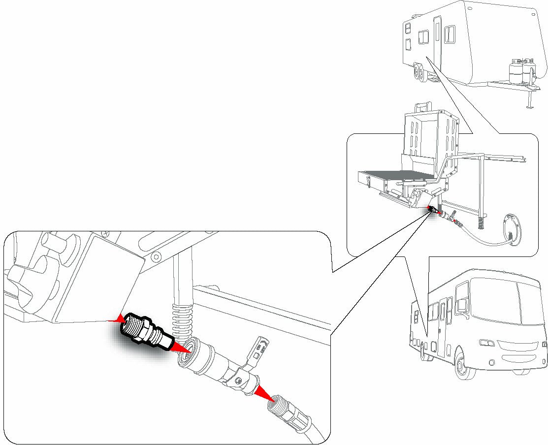 CAMCO 59903 Camco Propane Quick-Connect Fitting- Allows You to Add a Convenient Connect/Disconnect Method to Your Low Pressure Appliances, 1/4" NPT x Full Flow Male Plug (59903)