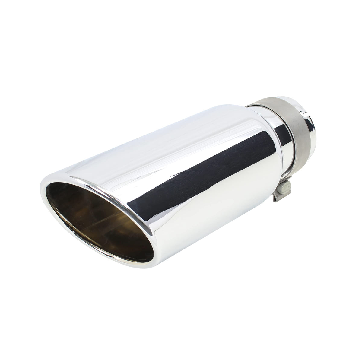 GO RHINO GRT35514 Go Rhino Exhaust Tip | Stainless Steel, Chrome | GRT35514 | Fits 3 ½" Diameter Exhaust Tubes
