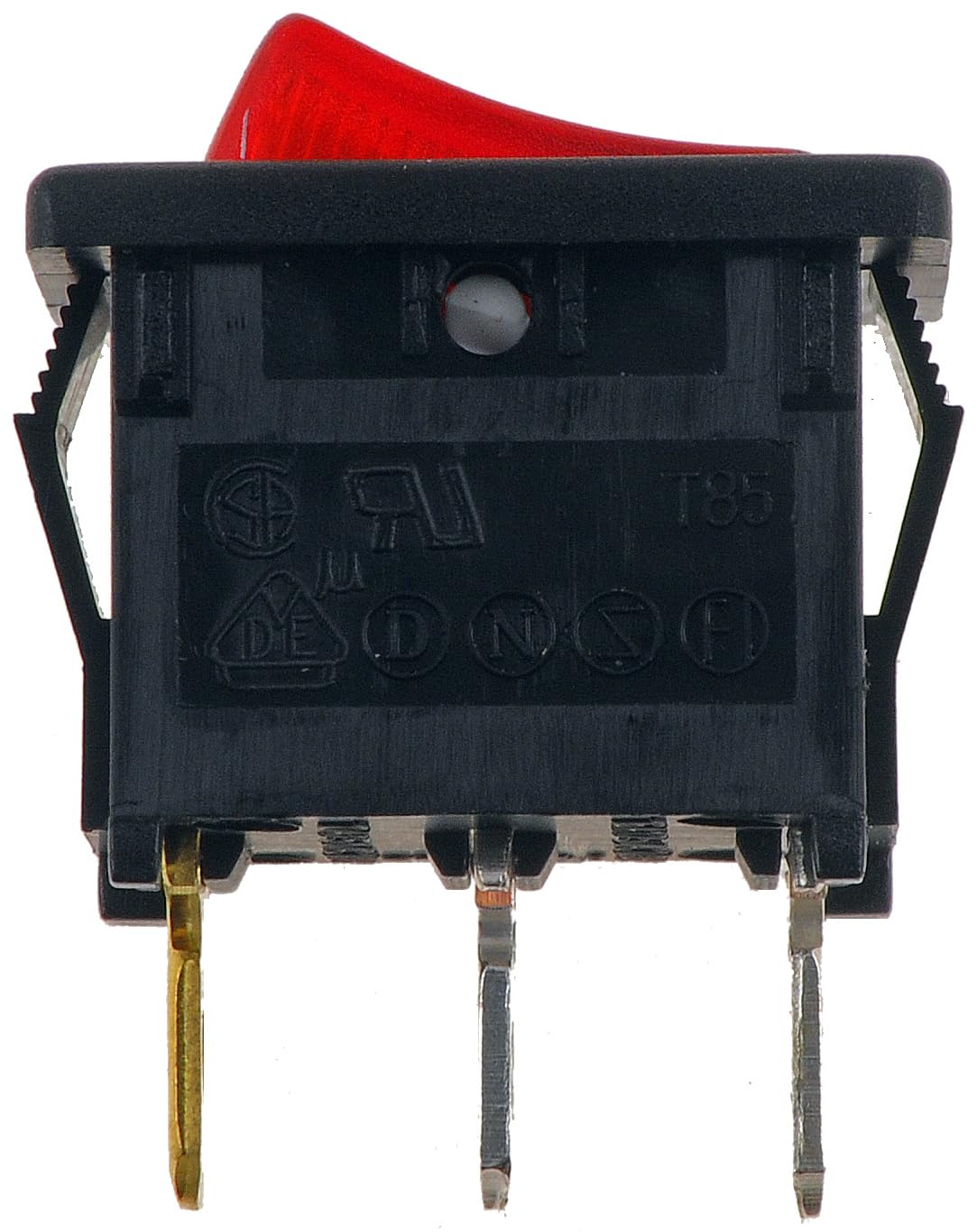 DORMAN 85915 Dorman 85915 Electrical Switches - Rocker Switch - Rectangular Style - Mini - Red Glow Universal Fit