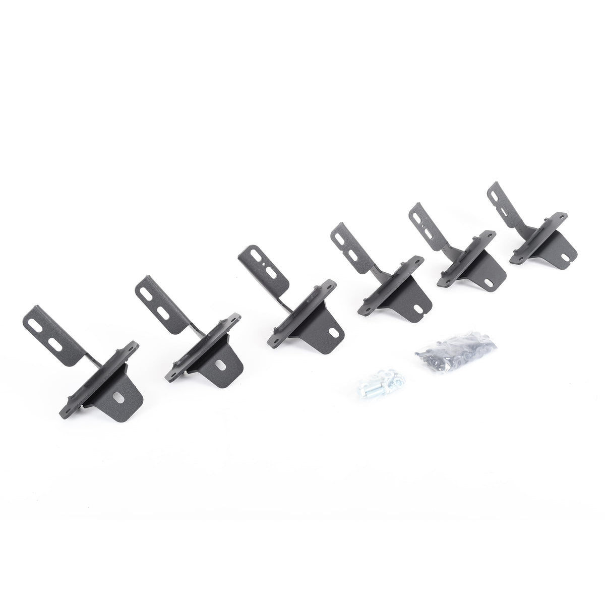 GO RHINO 6941295 RealTruck RB10 / RB20 Brackets | Mild Steel, Textured Black | 6941295 | Fits 2021-2026 Ford Bronco 2-Door or 4-Door (Excludes Bronco Sport)