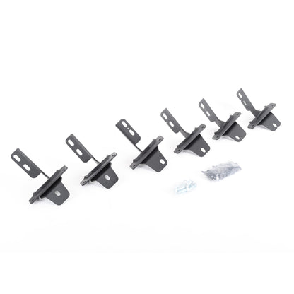 GO RHINO 6941295 RealTruck RB10 / RB20 Brackets | Mild Steel, Textured Black | 6941295 | Fits 2021-2026 Ford Bronco 2-Door or 4-Door (Excludes Bronco Sport)