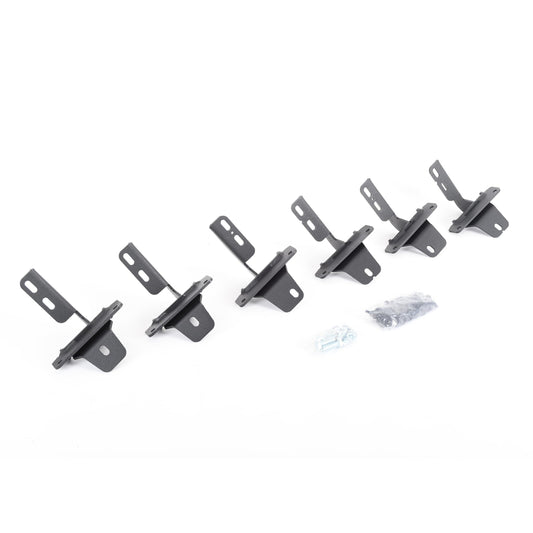 GO RHINO 6941295 RealTruck RB10 / RB20 Brackets | Mild Steel, Textured Black | 6941295 | Fits 2021-2026 Ford Bronco 2-Door or 4-Door (Excludes Bronco Sport)