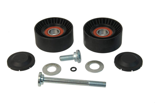 URO PARTS 11287582946P URO Parts 11287582946P Belt Tensioner Pulley Set, Pair of pulleys and replacement bolts; with NTN or NSK bearings