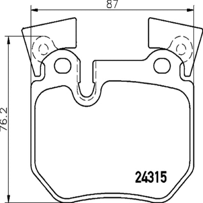 BREMBO P06059 Brembo P06059 Low-Met Rear Disc Brake Pad Set BMW OE# 34216791421