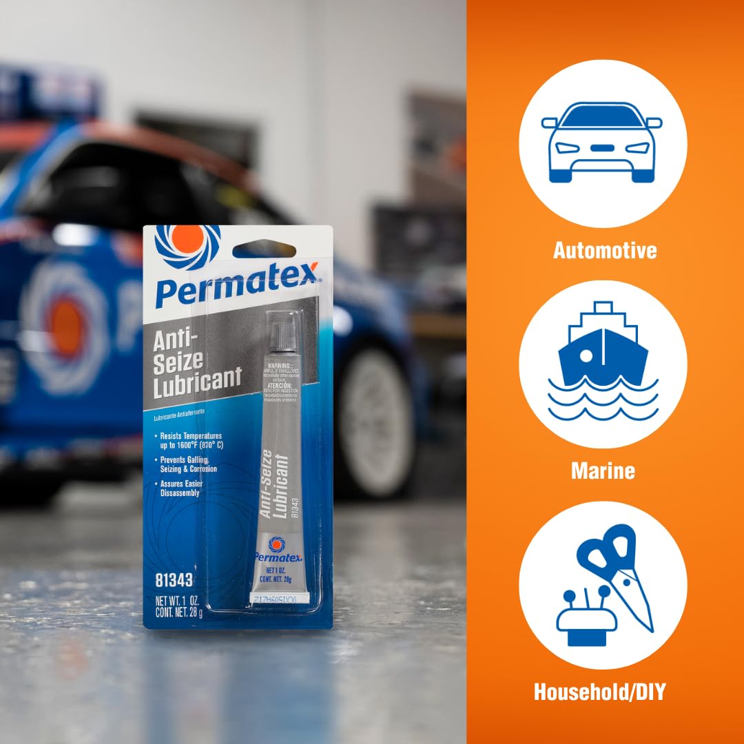 PERMATEX 81343 Permatex 81343 Anti-Seize Lubricant, 1 oz. Tube