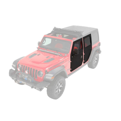 BESTOP 51750-35 Bestop Full Fabric Doors Black Diamond 5175035 for Jeep JL & JT 2018-2027