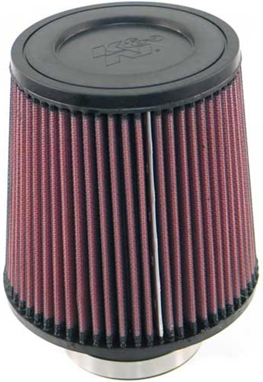 K&N FILTER RE-0930 K&N High-Flow Original Lifetime Universal Clamp-On Air Filter: High Performance, Premium, Washable: Flange Diameter: 3 In, Filter Height: 6 In, Flange Length: 1.75 In, Shape: Round Tapered, RE-0930