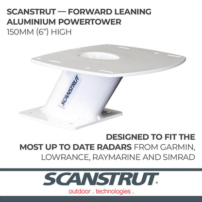 SCANSTRUT APT-F-150-01 Scanstrut APT-F-150-01 Forward-Leaning Aluminum Power Tower for 2kW/4kW Raymarine, Garmin, Navico BR24/3G/4G Radomes - 150mm