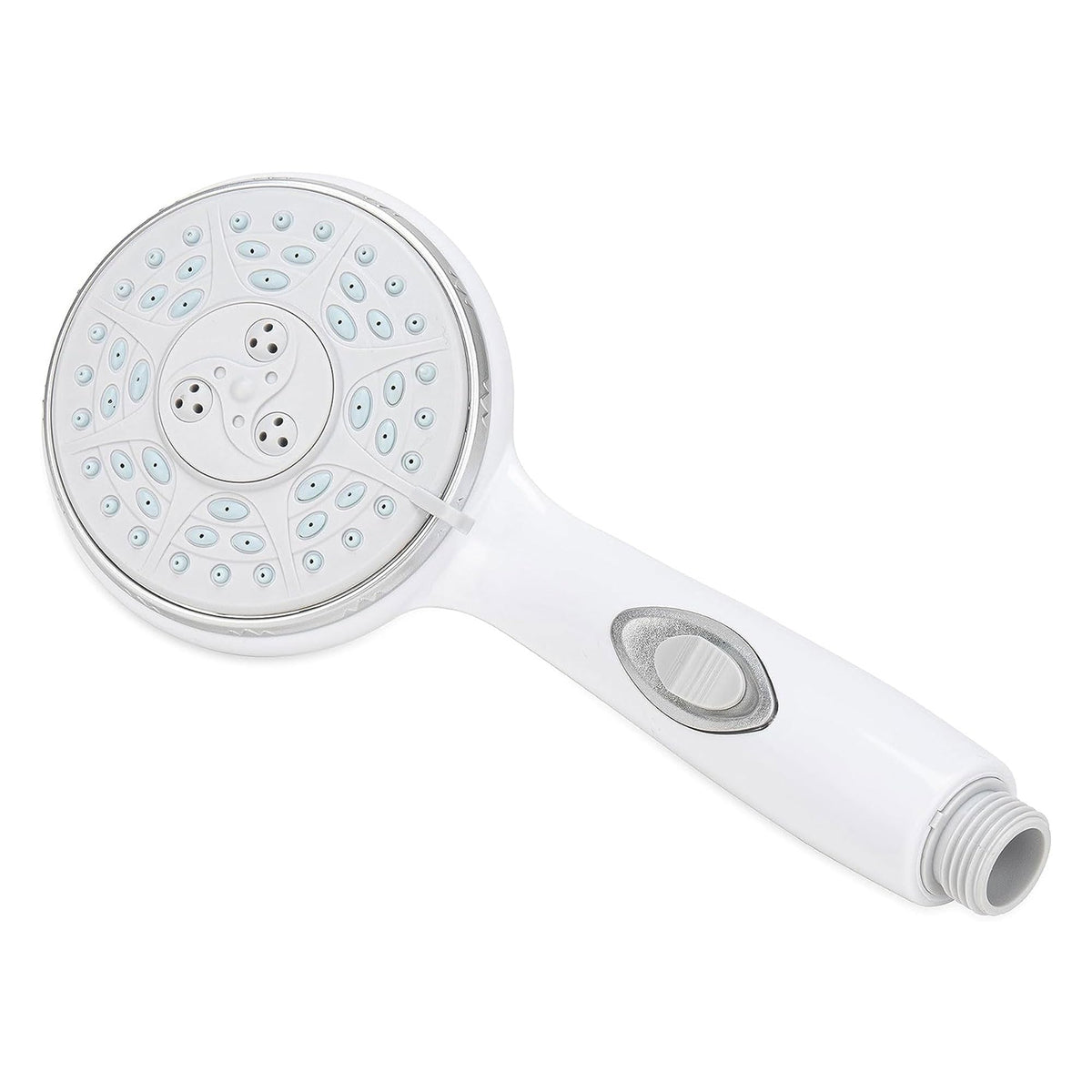 CAMCO 43711 Camco RV Shower Head - Features Convenient On/Off Switch & 5 Different Spray Patterns - Designed to Conserve Potable Water - Simple to Clean w/Rubber Spray Tips - White (43711)