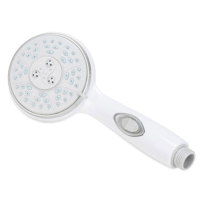 CAMCO 43711 Camco RV Shower Head - Features Convenient On/Off Switch & 5 Different Spray Patterns - Designed to Conserve Potable Water - Simple to Clean w/Rubber Spray Tips - White (43711)