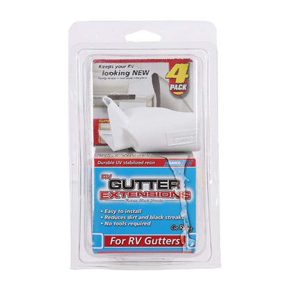 CAMCO 42123 Camco 42123 Gutter Extensions - Pack of 4 , White