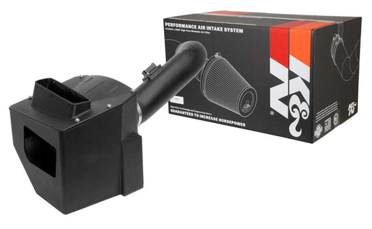 K&N FILTER 57-3101 K&N Cold Air Intake System: High-Flow Air Filter, Boosts Performance & Horsepower - Compatible with 2017-2019 Silverado/GMC 2500/3500 HD, Sierra 2500/3500 HD; 57-3101