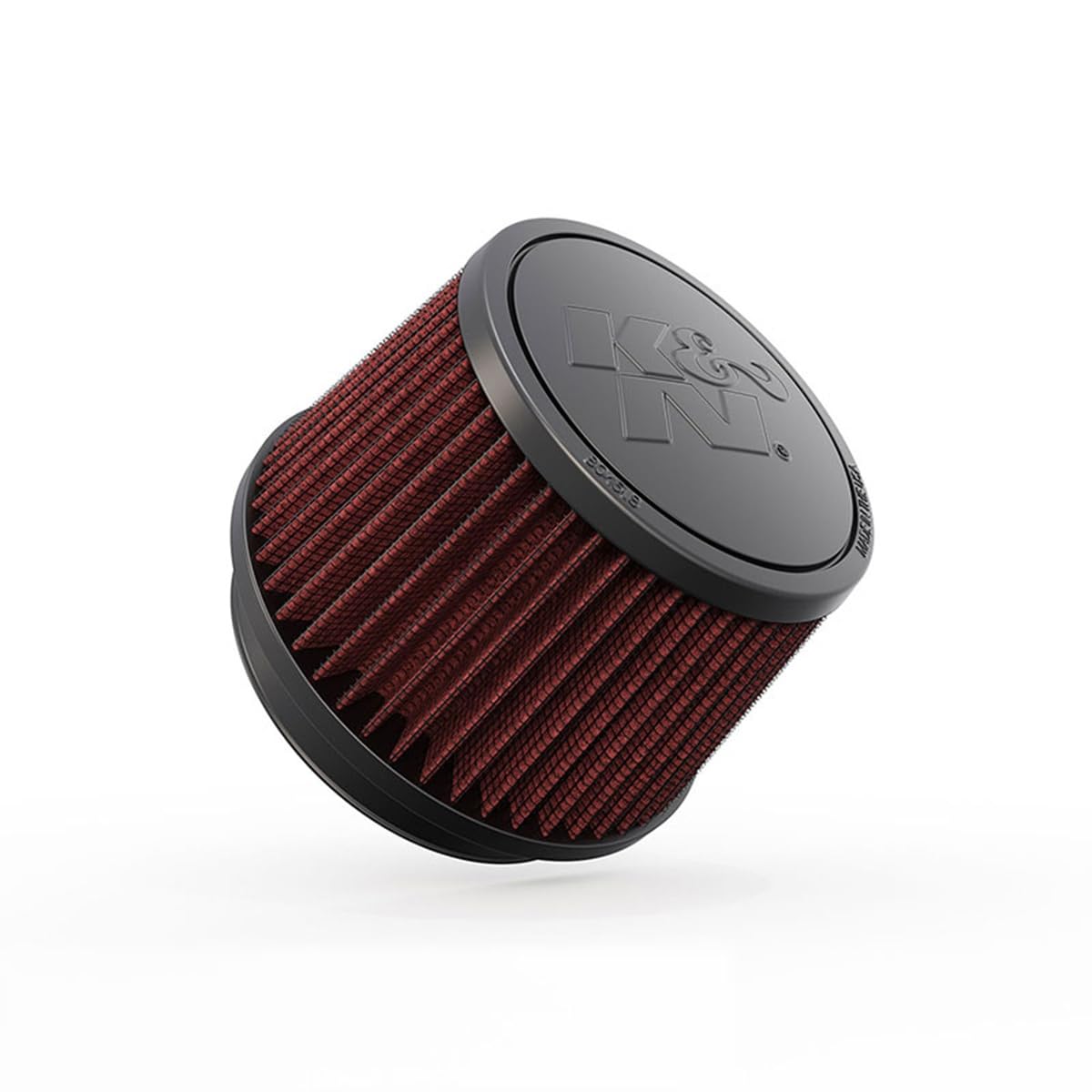 K&N FILTER RU-2510 K&N High-Flow Original Lifetime Universal Clamp-On Air Filter: High Performance, Premium, Washable: Flange Diameter: 4 In, Filter Height: 3.5 In, Flange Length: 0.625 In, Shape: Round Tapered, RU-2510